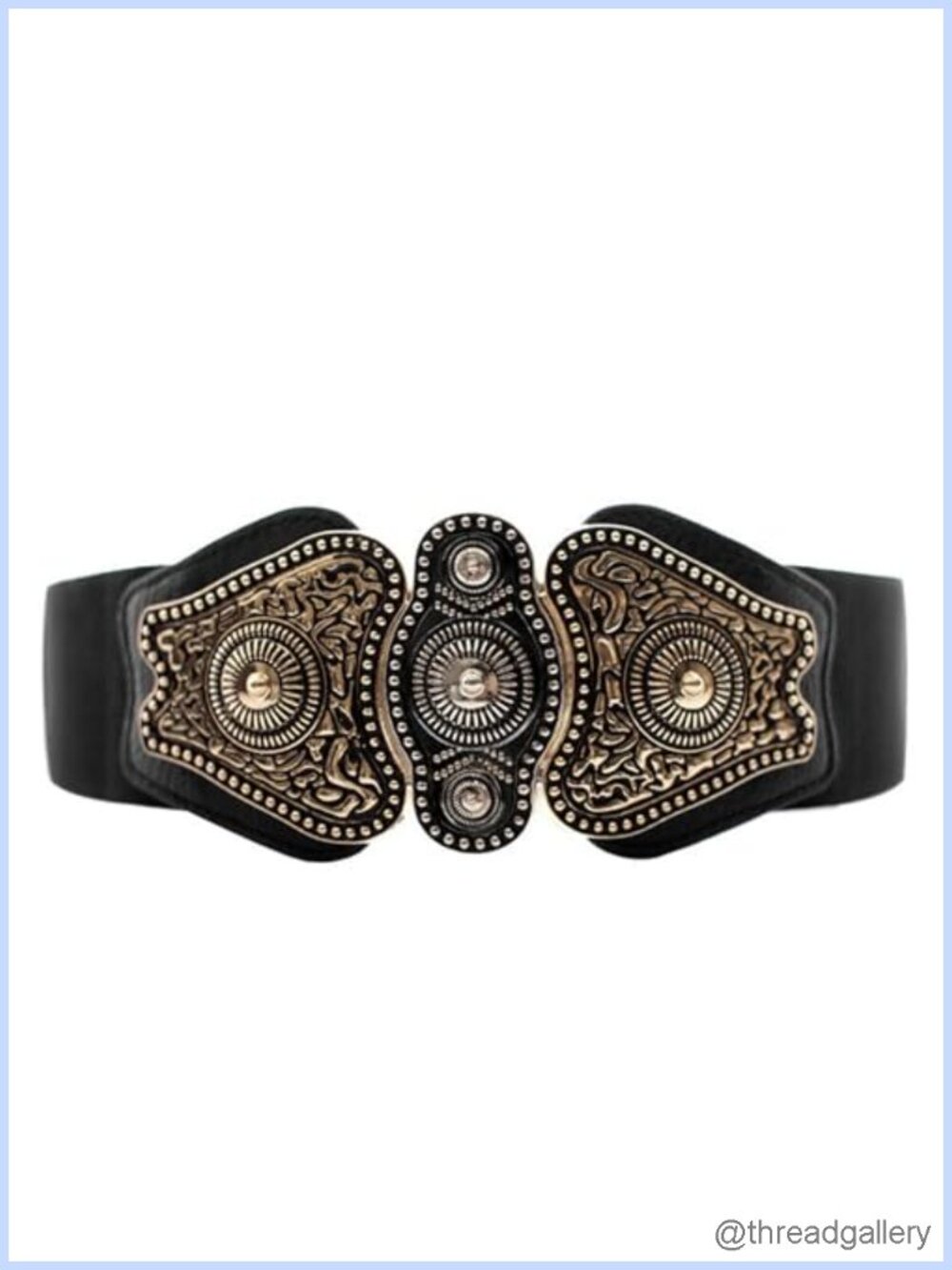 Women's Wide Stretch Elastic Waist Cinch Belt Faux Leather Retro Dress Belt